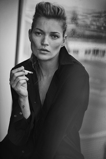 Kate Moss, Paris, 2015 - Vogue Italia. © Peter Lindbergh (Courtesy of Peter Lindbergh, Paris / Gagosian Gallery). Giorgio Armani, S/S 2015