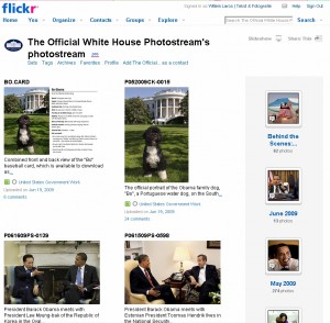 De Flickr website van het Witte Huis