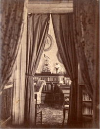 Alexandrine Tinne, Interieur van het huis aan het Lange Voorhout 32, ca. 1860. Nationaal Archief/Collectie Crawford 
